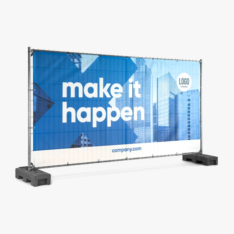 Construction fence banner (custom size)