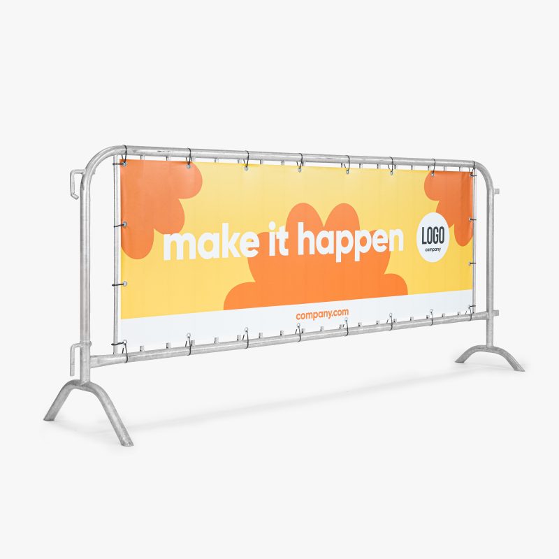 Crowd barrier banner