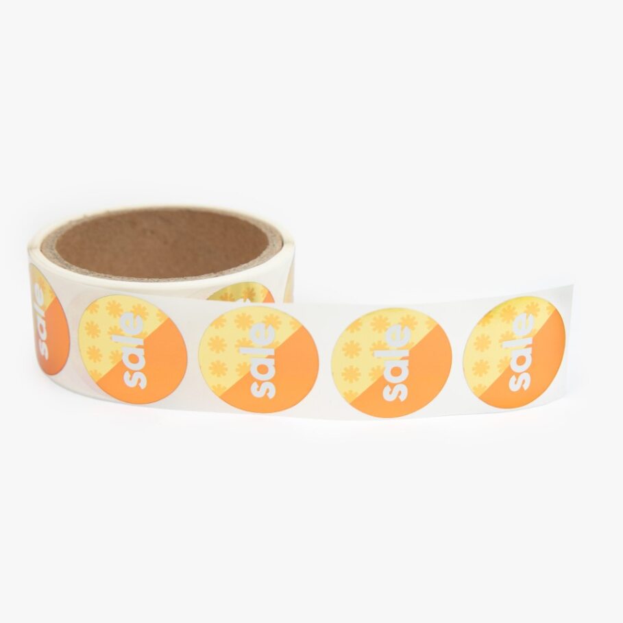 Pegatinas en rollo personalizadas hasta 30 cm