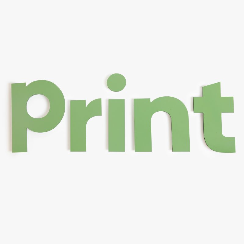 Milled lettering