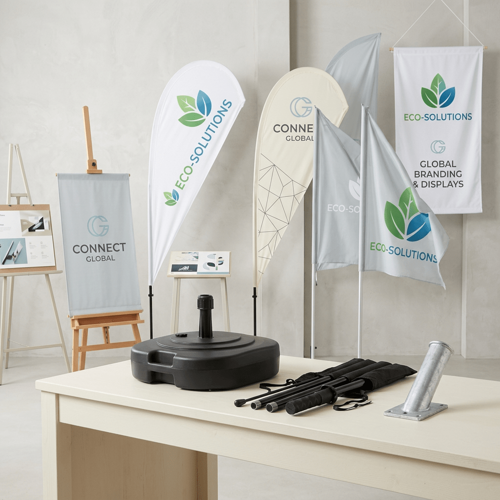 accesorios para banderas y banners baratos.